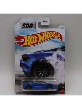 Hot Wheels McLaren 720S Blue Factory 500 H.P. 9/10